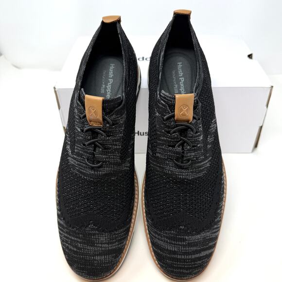 Hush Puppies Men's Expert Wingtip Knit Oxford Shoes In Black Multi Size 8 New - Picture 4 of 10